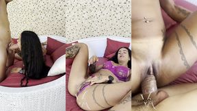 encarei a maior pica do brasil e quase nao aguentei quando ele me colocou de 4. senti o pau dele muito fundo