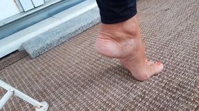 Amateur Blonde Mature Wife Enjoys Feet Worship