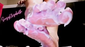 Bathroom Series Finale: Silky Sole Lotioning & Deep Massage (ASMR Water Background)