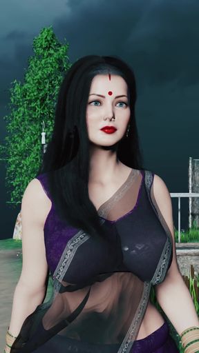 Father-in-law fucked his sexy daughter-in-law Savita in the farm   Clip 1