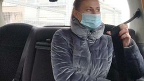 ”Hot brunette accepted a dirty offer from a taxi driver”