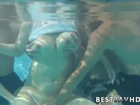 Torrid Japanese Poolside Fellatio with Sultry JAV Star Suzuna Komiya