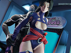 The Misunderstanding: Psylocke X Venom (3D Anime Porn)