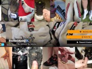 SK Jerking off to comshot wearing fixed catheter inside my cock