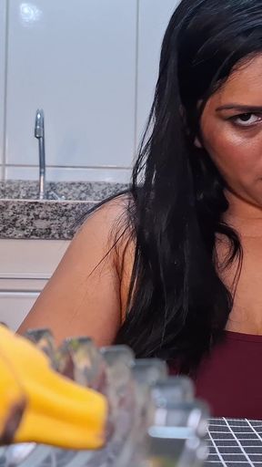 Slutty Pajama Wife Takes Cock and Swallows Warm Milk