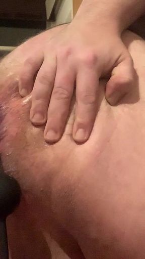 Big Beads in My Asshole Close up