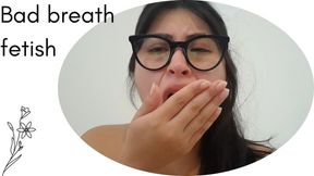 Dirty mouth full of rotten smell