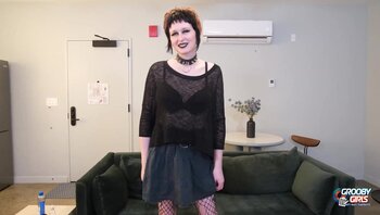 Lucy's Sultry Goth Seduction: Masturbation & Toy Delights