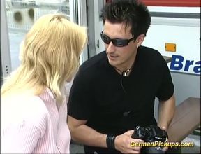 Young Woman Picked Up for Outdoor Encounter in Nature