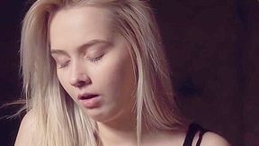 Cute Teen 18+ Masturbates With Teat Clamps And A Large Glass Sex Tool