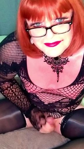 Trans Stepauntie Plays and Cums