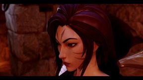 kaisa hentai lol full animation threesome hard sex 3d porn purple armor lights