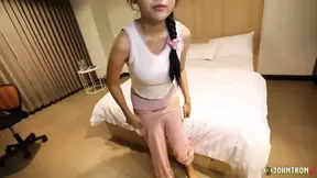 JohnTronX - Super sexy Thai girl enjoys sucking my dick in POV
