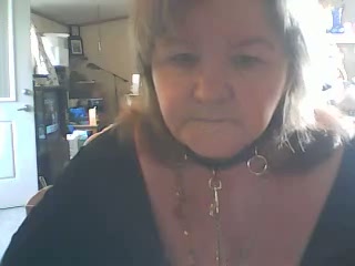 Naughty old bitch on webcam showed her stinky pussy and saggy tits