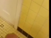 Solo jackoff an cum in the bathroom