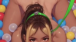 POV Fucking Big Breast Sluts In Colorful Balls
