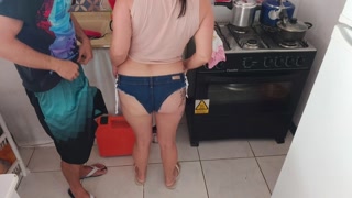 called neighbor plumber and offered payment or a mystery gift while husband was away