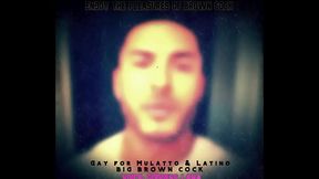 Gay for Mulatto and Latino Big Brown Cock by headphones only Goddess Lana