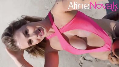 Hot blonde on an adventure on a deserted beach sucks everything and gets cum inside!