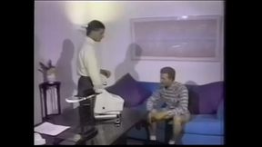 Robert Bruce needs pool specialist and pretty blond guy Casey O'_Brian came to his office about job interview