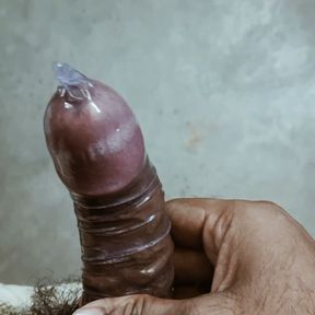 Cum with condom