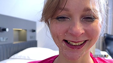 Real Life Porno 80: New Face Sandra Sugar - First Rimming, Anal, Piss Drinking and Hard Sex.