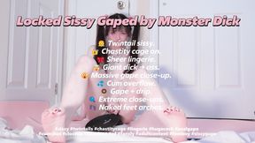 Sissy Monster Dick cock cum Chastity ass Barefoot