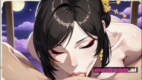 ourdream - Celestial Anime Goddess on Silk Above the Clouds, POV Creampie Finale