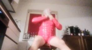 Sissy Andreas practicing BDSM task