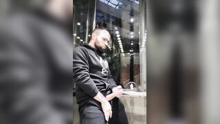 Hefty Prick Pops in a Public Elevator