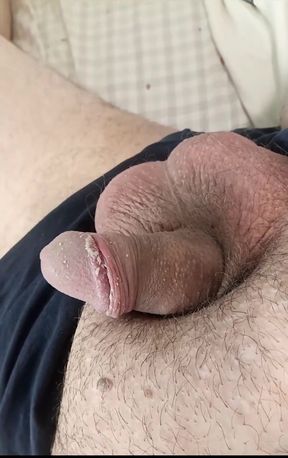 Watch my beautiful white cock shine.