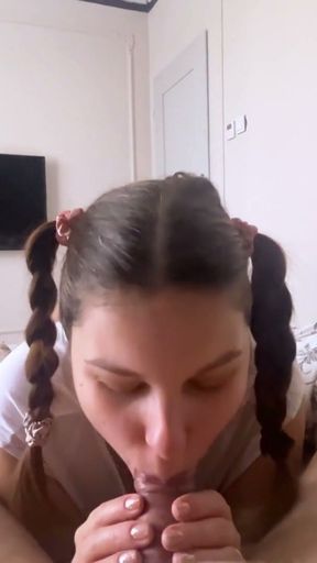 slutty wife just want to suck cock and swallow hot cum   Clip 1