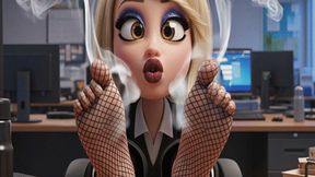SMELLY FISHNET OFFICE WORKER