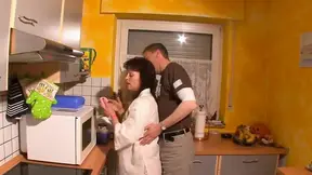Old German grandma takes an unexpected session into hardcore sex.