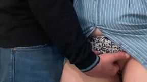 Perverted Stranger Rubbed My Pussy in the Crowded Subway