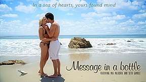 Mia Malkova & Seth Gamble in Message In A Bottle Video