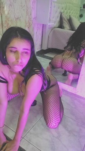 fucking me in front of the mirror