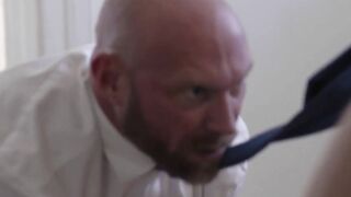 Step-Son's Big Dick Makes Step Dad Eat His Own Semen - Taboo Roleplay