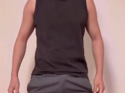 サンプル ムキムキ系のイケメン君のオナニー