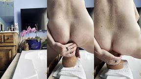 taking massive dildo chance xl un-flared plus other from mr hankey