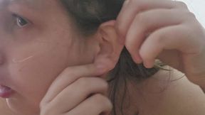 Dirty Earwax Fetish – Cleaning My Ears and Touching My Ears Sensually for Close-Up Fetish Lovers