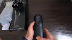 Horny guy uses an automasturbator, moaning heavily, experiencing the best orgasm of his life, unboxing the Tryfun toy
