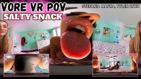 Unaware No More: A Salty Snack for Stefania Mafra & Tyler Lynn POV VR
