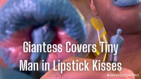 Giantess Covers Tiny Man in Lipstick Kisses - Royal Ro ebony goddess lipstick fetish vore tease hd mp4 1080p