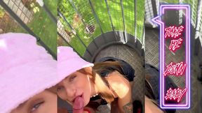 Spirite Moon Public Park Blowjob Makes Him Cum in 2 Min