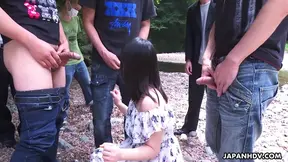 Tsuna Kimura Takes Monster Cock Outside - Gangbang Uncovered Uncensored