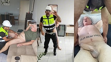 WALTER GUESS - O SEGURANÇA VEIO RECEBER O PAGAMENTO MENSAL, RECEBEU FOI MUITA PICA NO RABÃO - DROPBOYFLORIPA