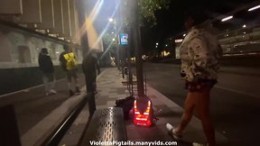 Siendo prostituta por un dia en insurgentes, megatetas y jaula de castidad