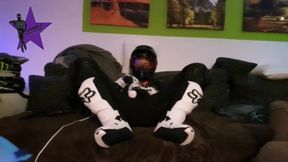 Biker Cums Flooding Inside Dainese Suit Gushing Cum Wreckage