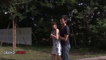Hot Japanese teen Yuuka Kaede fucks outdoors in the park